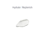 Texture of Hydrating Cream showing smooth white cream swatch