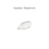 Texture of Hydrating Cream showing smooth white cream swatch