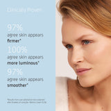 Clinical results graphic showing user satisfaction percentages for BL+ Retinol Cream 0.3%