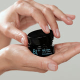 Model opening BL+ Eye Cream 