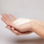 Texture of Bath Salt showing pure mineral crystals with a coarse, natural structure
