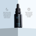 BL+ The Serum shown for both morning and evening skincare routine